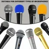 Microphones Shakeproof Anti-Rolling Wireless Handheld Mic Protection Silicone Ring Bottom Rod Sleeve Holder Foam Cover For KTV