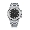 2022 Luxury Men's Automal Mechanical Watch Recin 15400 St OO 1220st 01 Silver Stainless Steel Case Treasure Black Date Di260U