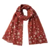 Scarves Ladies Winter Scarf Classic Christmas Snowflake Print Fashion Warm