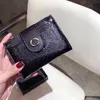 Short Wallet Card Holder Purse Woman Mens Wallets Designer Coin Purses Zipper Pouch Mini Clutch Bags 5A Embossing