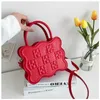 Embossed bag Women's bag Autumn and winter new fashion portable small square bag Simple women's one-shoulder messenger bag