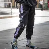 Men's Pants Harajuku Cargo Men Streetwear Casual Elastic Waist Joggers Trousers 2023 Colorblock Hip Hop Harem PantsMen's