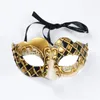 Masques de fête Mosaïque musique style fait à la main Masque Homme Pour Les Parties Or Diamant Mascarade Mardi Gras Venise Costume Carnaval Masque Cadeaux 230206