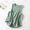 Actieve shirts Casual workout Vrouwen Yoga Mouwloze asymmetrische gym loopt training tanktops Athletic Sport Vest 122362WTA