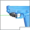 Luzes de arma caça esportes ao ar livre ao ar livre recarregável subcompacto pistola compacta verde visão laser tático para picatinny rail ligh dh2q4