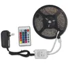 شرائط LED 5M 300LELDS NON -WARTROOFT RGB Strip Light 3528 DC12V 60LELS/M إضاءة مرنة الشريط الشريط المصباح DRICORATION DR DHV98