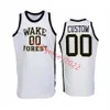 Custom costura Wake Forest Demon Deacons Jersey de Basquete Men.