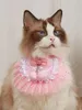 Hondenkleding Pet Bandana Costumecat Cute Lace Prinses Speeksel Bib Bib sjaal Kleine kat verkleed accessoires voordat u koopt