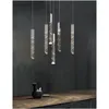 L￢mpadas pendentes de lustre de loft moderno lustre k9 cristal cromo duplex escada sala de estar el teto pendurado lamp de luxo de luxo Delive Dh2rx