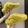 Slippers Summer Fluffy Raccoon Fur Slippers Shoes Women Real Fur Flip Flop Flat Furry Fur Slides Outdoor Sandals Woman Amazing Shoes 230204