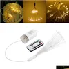 Strings LED DIY Składany bukiet kształt sznurka sznurka sznurka Firework Battery Operowana wróżka do girlandów na patio ślubne Dr Dh0jw