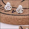 Stud Creative Ear Studs Fashion Snowflake Beer Crystal Rhinestone Pearl Earrings 587 T2 Drop Leverans smycken DHPDS