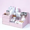 Cajas de almacenamiento Organizador de maquillaje de gran capacidad para caja de maquillaje cosmética Cajón de esmalte de uñas de caja de escritorio
