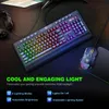 Toetsenbordmuiscombo's Onikuma 104 sleutels gaming toetsenbord en ergonomische muisset met dynamisch LED Bakclight Wired Toetsenbord voor laptop desktop pc gaming 230206