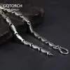 Chains Vintage Genuine 925 Sterling Silver Swimming Fish Necklace For Men And Women Sweater Chain Necklaces Unique Jewelry