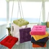 Almohada 1 unid forma cuadrada a cuadros grueso invierno cálido silla almohadilla suave lavable algodón hogar decoración del piso 672720