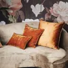 Oreiller confortable housse de velours canapé étui décoratif Art maison Vintage point brodé noël canapé chaise Coussin