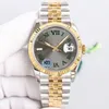 Jubilee Bracelet DateJust Designer Watches Mens Watch Oyster Date Just Caijiamin Orologio Bang President Series N￺mero Vintage Estilo impermeable Dial negro Dial