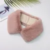 Scarves 2023 Winter Fluffy Faux Fur Collar For Women Soft Warm Hook Up Style Scarf 2 In 1 Thick Neck Warmer 55 17cm
