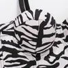 Débardeurs femme 2023 Zebra Bustier Push Up Night Club Bralette Soutien-gorge femme Cropped Top Plus Size Corset Vest