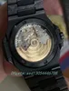 Designer horloges Fibre Carbon Watch 40 mm diameter met automatische geïntegreerde beweging Saffier kristalglasspiegel is