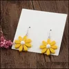 Dangle Chandelier Unique Design Personality Resin Daisy Pendant Earring For Women Girls Fashion Colorf Flowers Drop Jewelry Gift D Dhyts