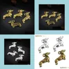 매력 Lovely Dog Pendants Jewelry Jewelry Charm Fit 목걸이 팔찌 Keychain Sliver Gold Color Diy Making Drop Delivery Fodings Comp DHIQB