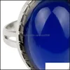 Bant Yüzük Vintage Retro Renk Değişim Ruh Hal Yüzüğü Oval Duygu Değiştirilebilir Sıcaklık Kontrolü Kadınlar için K5530 649 Q2 DROP DELI DHTJL