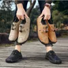 Klädskor min kärlek män sneakers mode casual läder handgjorda mjuka andningsbara loafers mockasins vuxna kör skor