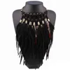 Pendant Necklaces Fashionable New Design Autumn Chunky Statement Necklace Chain Pendant Choker Feather Necklace for Women Christmas Gifts G230206