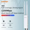 Yönlendiriciler 640MW Yüksek Güçlü 1200Mbps Gigabit Wi-Fi Outdoor Apreaterrouer Güçlü 2.4 5G Antenler Poe WiFi Aralık Genişletici Amplifer 230206