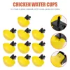 Trädgårdsdekorationer Chicken Poultry Cups Drinking Automatic Water Waterer Drinker Feed Watering Cup Feeder Bowl Dispenser Auto Fount