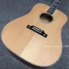 Custom-Gitarre, Decke aus massiver Fichte, Griffbrett aus Ebenholz, Zargen und Boden aus geflammtem Ahorn, hochwertige 41-Zoll-Akustikgitarre