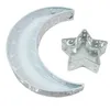 Placas 2pcs Metal Dinner Plate Bandeja Criativa Moon Star Star Store Home Party Ramadan Muçulmano Islâmico Decoração