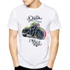 Herr t-skjortor dröm t-shirt o-hals kort ärm tryck skjorta män motorcykel toppar tees casual streetwear