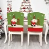 Pokrywa krzesełka świąteczne jadalnia okładka okładka Snowman Santa Claus Elk