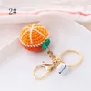 Keychains Fashion Fruit Shape Hand-woven Keychain Handbag Pendant Car Keyring Charm Bag Accessories GiftsKeychains