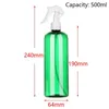 500ML Plastic Spray Bottle Hairdressing Trigger Water Sprayer Empty Bottle Salon Garden Watering Cleaning Tool