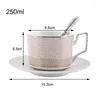 Cups Saucers Ceramic Afternoon And Bone China Coffee Cup With Tray Porcelain Drinkware Set Drop Tazas De Cafe
