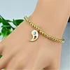 Strand Fili di perline 2023 Personalità Yin e Yang Bagua Bracciale Ciondolo Gioielli Donna Moda Smalto Regalo di fascino Joker Uomo Rodn22