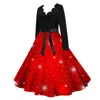 Swobodne sukienki Goth szata huśtawka vintage świąteczna sukienka kobiety zima 2023 pinup seksowny rok rockabilly przyjęcie eleganckie vestido