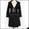 Ceintures Femmes Piste De Mode En Cuir Noir Élastique Cummerbunds Femme Robe Corsets Ceinture Décoration Large Ceinture R808 Lj200921 70 W Dheot