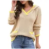 Women's Sweaters Vintage Women Pullover Winter Fashion Knitted Long Sleeve Sweater Ladies Casual Knitwear Pull Femme