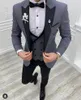 Мужские костюмы костюм Homme Red Men 3 куски свадебное платье смокинги Slim Fit Groom Prom Parter Blazer Hombre Terno Masculino