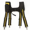 Suspenders Black Suspenders For Men Y H Type Tooling Suspender Can Hang Tool Bag Reducing Weight Strap Heavy Work Tool Belt Suspenders 230207