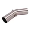 Motorcykelavgassystem Middle Mid Link Pipe Connector Section Tube Slip på 51 mm för C650GT 2023-2023