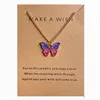 Pendant Necklaces Selling Bohemian Alloy Butterfly Necklace Clavicle Chain Card Set Drop Delivery Jewelry Pendants Dhgarden Dhwxs