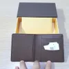 Pocket Organizer nouveau créateur de mode célèbre titulaire de la carte de crédit sac à main classique de haute qualité plié notes et reçus sac portefeuille pu255O