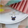 Charms 20pcs/лот мультфильм Magic Hat Hat Hat Hat Rabbit Emale Anamel Pendation Charm для DIY Серьговые выводы для брелок.