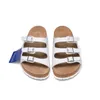 Designer-Lederhausschuhe für Herren, Gummi-Slipper, Kork-Sandale, floraler Brokat-Herren-Slipper, Gear-Böden, Flip-Flops für Damen, gestreift, Strand-Casual-Hausschuhe, Größe EUR 34–46